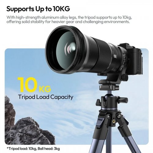 Штатив Ulanzi OMBRA II YING Tripod 156cm (T156) Black купити в Україні | Telemart фото
