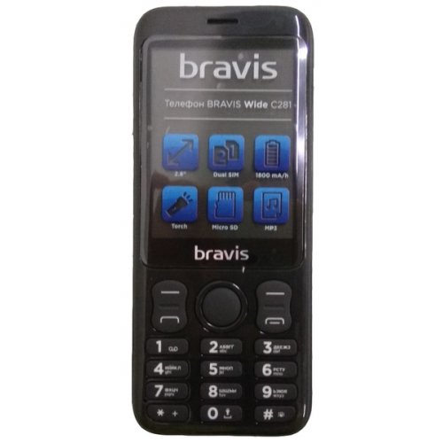 

Bravis C281 Wide Dual Sim Black