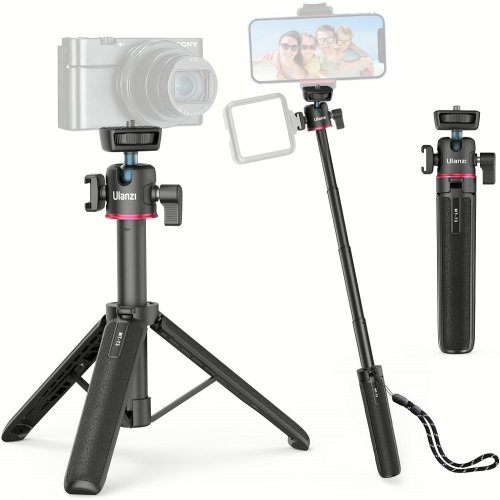 Штатив Ulanzi Vijim MT-73 Tripod with 1/4 Cold Shoe 55cm (UV-T048GBB1 MT-73) Black купити в Україні | Telemart фото