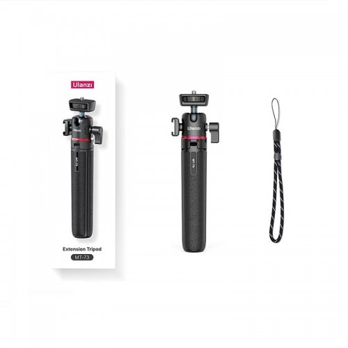 Штатив Ulanzi Vijim MT-73 Tripod with 1/4 Cold Shoe 55cm (UV-T048GBB1 MT-73) Black купити в Україні | Telemart фото