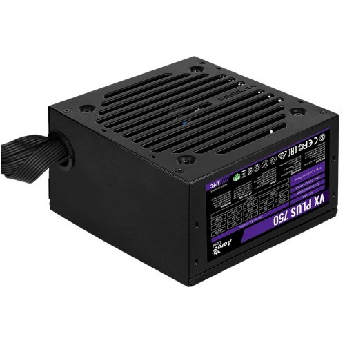 Блок питания Aerocool VX PLUS Stealth 750W (ACPN-VS75AEY.12) (Восстановлено продавцом, 898190) купить в Украине | Telemart фото
