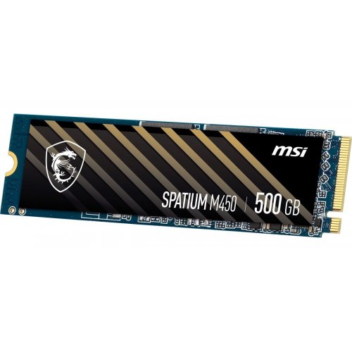 Уцінка ssd-диск MSI SPATIUM M450 V1 3D NAND 500GB M.2 (2280 PCI-E) (S78-440K380-P83) (Розкрита упаковка, 898194) купити в Україні | Telemart фото