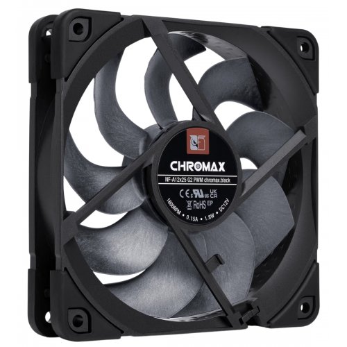 Photo Noctua NF-A12x25 G2 PWM chromax.black