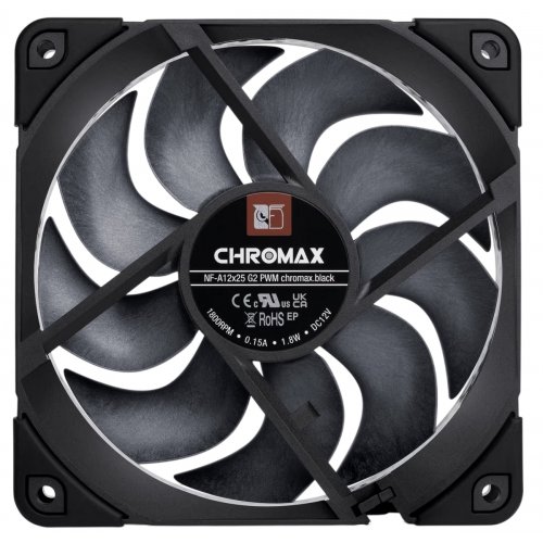 Photo Noctua NF-A12x25 G2 PWM chromax.black