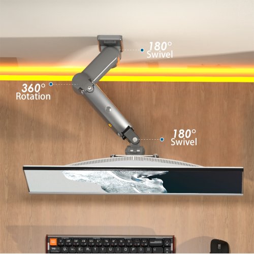 Кронштейн для монитора NB Ergonomic 17-35" F150 Gas Spring Monitor Arm Matt Charcoal купить в Украине | Telemart фото