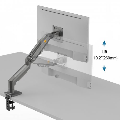 Кронштейн для монитора NB Ergonomic 17-32" F80 Gas Spring Monitor Arm Matt Charcoal купить в Украине | Telemart фото