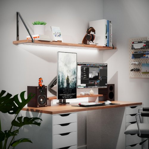 Кронштейн для монитора NB Ergonomic 17-32" F160 Gas Spring Monitor Arm Matt Charcoal купить в Украине | Telemart фото