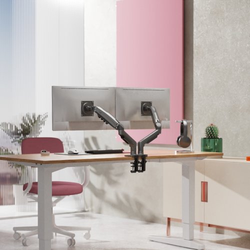 Кронштейн для монитора NB Ergonomic 17-32" F160 Gas Spring Monitor Arm Matt Charcoal купить в Украине | Telemart фото