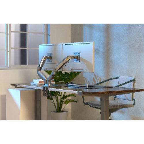 Кронштейн для монитора NB Ergonomic 17-32" F160 Gas Spring Monitor Arm Matt Charcoal купить в Украине | Telemart фото