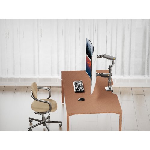 Кронштейн для монитора NB Ergonomic 27-50" D9C Mechanical Spring Monitor Arm Matt Charcoal купить в Украине | Telemart фото