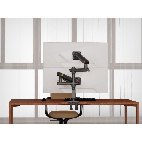 Кронштейн для монитора NB Ergonomic 27-50" D9C Mechanical Spring Monitor Arm Matt Charcoal купить в Украине | Telemart фото