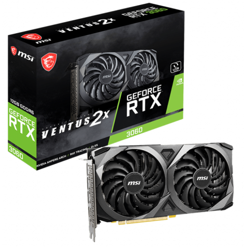 Відеокарта MSI GeForce RTX 3060 VENTUS 2X 12288MB (RTX 3060 VENTUS 2X 12G) (Відновлено продавцем, 898242) купити в Україні | Telemart фото
