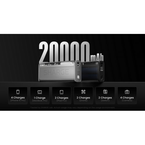 Powerbank SHARGE Shargeek 140 20000mAh 140W (YDD-SG-140-HEI) Black купити в Україні | Telemart фото