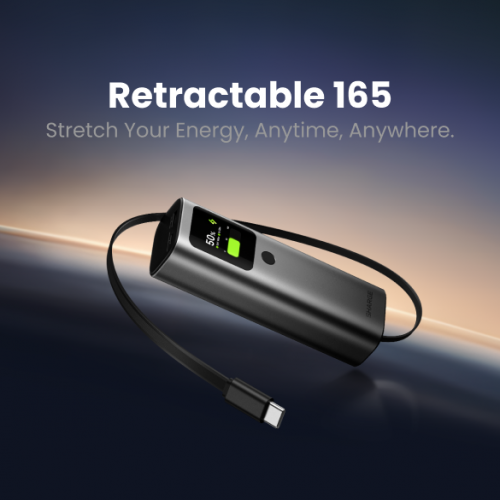 Powerbank SHARGE Retractable 165 20000mAh 165W (YDD-SG-E4SSX-HEI) Space Gray купить в Украине | Telemart фото
