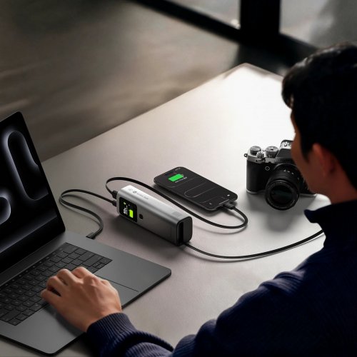Powerbank SHARGE Retractable 165 20000mAh 165W (YDD-SG-E4SSX-HEI) Space Gray купить в Украине | Telemart фото