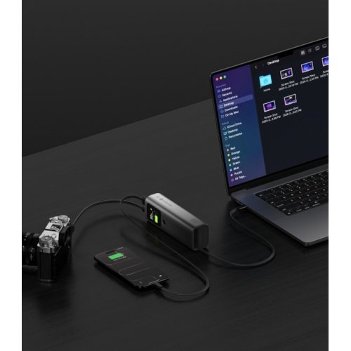 Powerbank SHARGE Retractable 165 20000mAh 165W (YDD-SG-E4SSX-HEI) Space Gray купить в Украине | Telemart фото