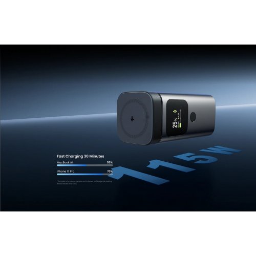 Powerbank SHARGE StandMag 15000 15000mAh 115W (YDD-SG-E5CXEHY-HEI) Space Gray купить в Украине | Telemart фото