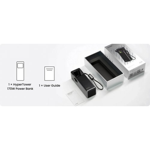 Powerbank SHARGE Hyper Tower 170 25000mAh 170W (YDD-SG-170-YDCC-HEI) Black купити в Україні | Telemart фото