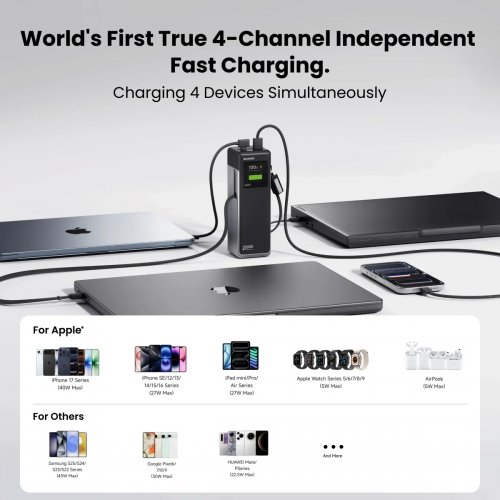 Powerbank SHARGE Hyper Tower 170 25000mAh 170W (YDD-SG-170-YDCC-BAI) White купити в Україні | Telemart фото