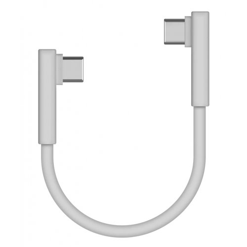 Кабель SHARGE L-Shaped USB Type-C to USB Type-C 240W 0.18m (YPH-SG-WTX-SPPLUS-BAI) White купити в Україні | Telemart фото