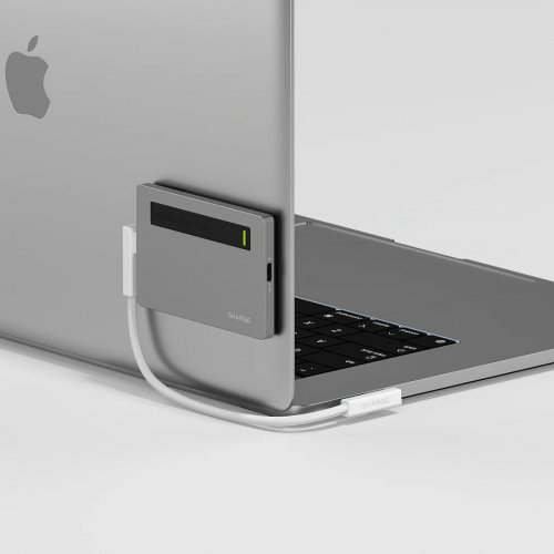Кабель SHARGE L-Shaped USB Type-C to USB Type-C 240W 0.18m (YPH-SG-WTX-SPPLUS-BAI) White купити в Україні | Telemart фото