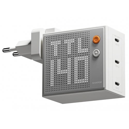Мережевий зарядний пристрій SHARGE GaN Pixel 140W (CDT-SG-140-EUR-DZP-BAI) White купити в Україні | Telemart фото