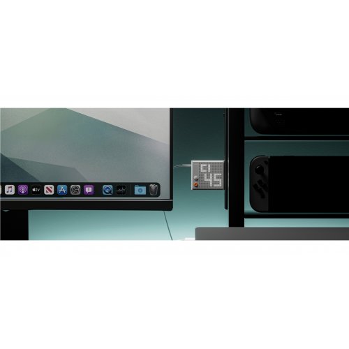 Мережевий зарядний пристрій SHARGE GaN Pixel 140W (CDT-SG-140-EUR-DZP-HUI) Grey купити в Україні | Telemart фото
