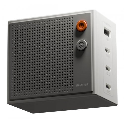 Мережевий зарядний пристрій SHARGE GaN Pixel 100W (CDT-SG-100-EUR-DZP-BAI) White купити в Україні | Telemart фото