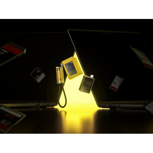 Внешний карман SHARGE Disk M.2 SSD NVME Enclosure USB Type-C (YPH-SG-TZB-SSD-HUA) Yellow купить в Украине | Telemart фото