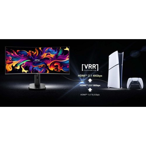 Уцінка монітор MSI 34" MPG 341CQR QD-OLED X36 Black (Розкрита упаковка, 898415) купити в Україні | Telemart фото