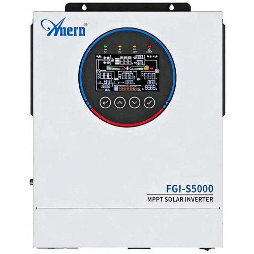 Гибридный инвертор Anern FGI-S5000 24V 5000W + WiFi (AN-FGI-S5000-WiFi) купить в Украине | Telemart фото