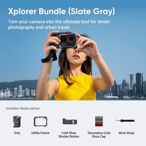 Екшн-камера Insta360 Ace Pro 2 Dual Battery Xplorer Bundle Dark Gray купити в Україні | Telemart фото