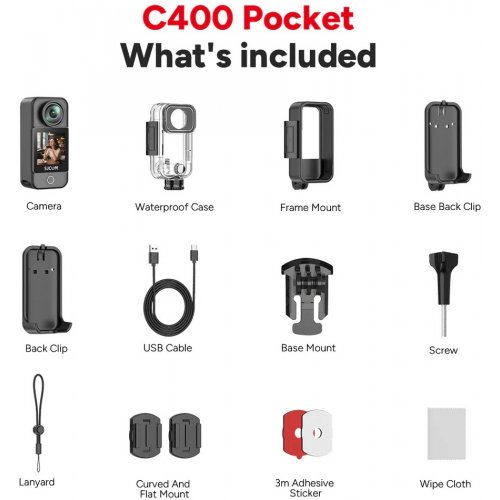 Екшн-камера SJCAM C400 Pocket купити в Україні | Telemart фото