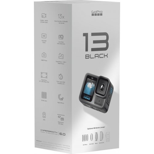 Екшн-камера GoPro HERO13 (CHDHX-131-RW) Black купити в Україні | Telemart фото