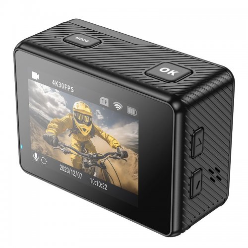 Екшн-камера Hoco DV101 Dual Color Screen Sports Camera Black купити в Україні | Telemart фото