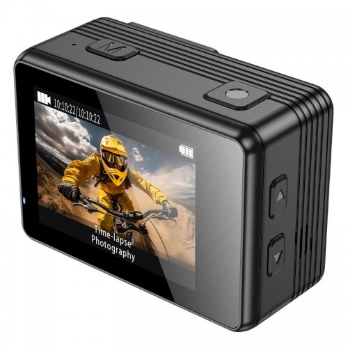 Екшн-камера Hoco DV102 4K Anti-Shake Sports Camera Black купити в Україні | Telemart фото