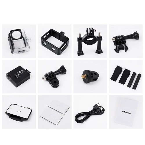 Екшн-камера Hoco DV102 4K Anti-Shake Sports Camera Black купити в Україні | Telemart фото