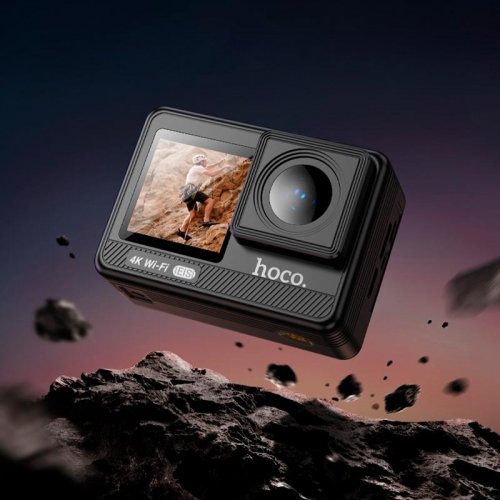 Екшн-камера Hoco DV102 4K Anti-Shake Sports Camera Black купити в Україні | Telemart фото