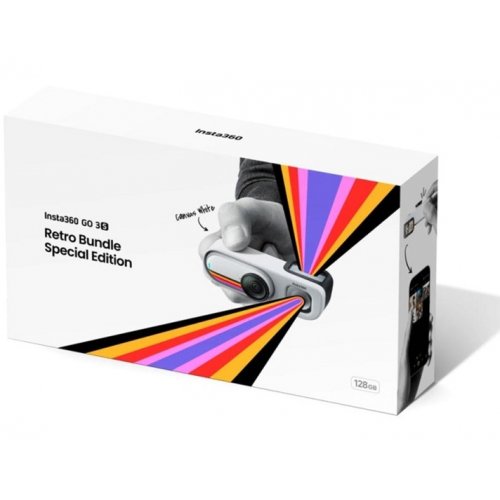 Екшн-камера Insta360 GO 3S 128GB Retro Bundle Special Edition Canvas White купити в Україні | Telemart фото