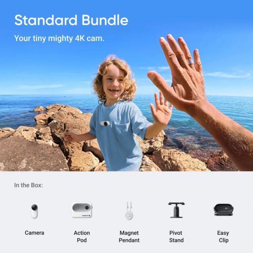 Екшн-камера Insta360 GO 3S 128GB Standard Edition Arctic White купити в Україні | Telemart фото