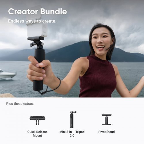 Екшн-камера Insta360 GO Ultra Creator Bundle Arctic White купити в Україні | Telemart фото