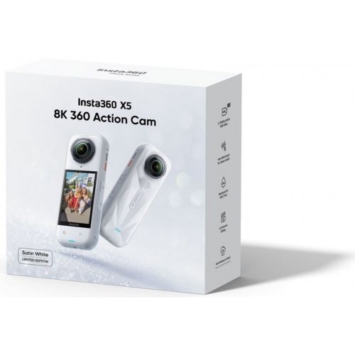 Екшн-камера Insta360 X5 Standard Bundle Limited Edition Satin White купити в Україні | Telemart фото