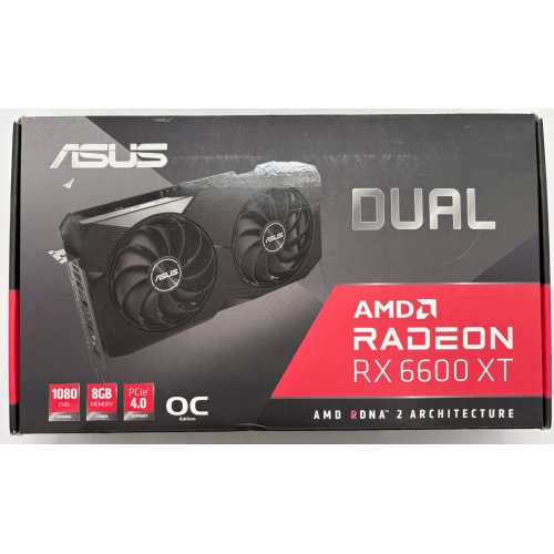 Відеокарта Asus Radeon RX 6600 XT Dual OC 8192MB (DUAL-RX6600XT-O8G) (Відновлено продавцем, 898711) купити в Україні | Telemart фото