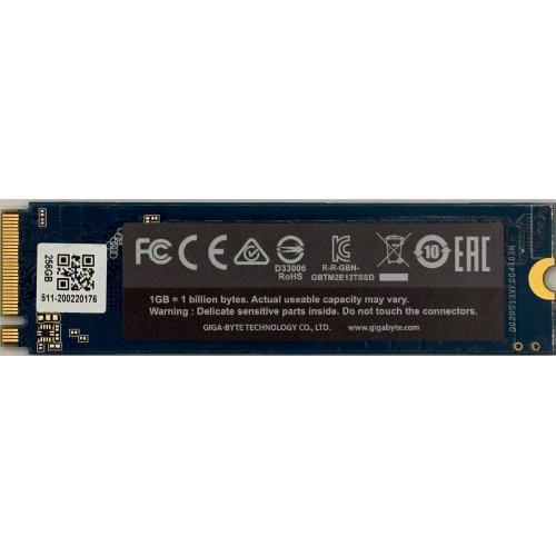 Ssd-диск Gigabyte 256GB M.2 (2280 PCI-E) NVMe 1.3 (GP-GSM2NE3256GNTD) (Восстановлено продавцом, 898724) купить в Украине | Telemart фото