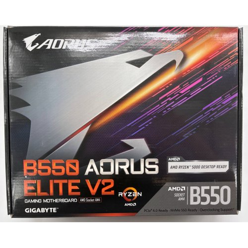 Материнська плата Gigabyte B550 AORUS ELITE V2 (sAM4, AMD B550) (Відновлено продавцем, 898931) купити в Україні | Telemart фото