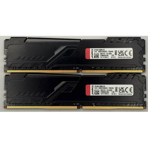 Озу Kingston DDR4 32GB (2x16GB) 3600Mhz FURY Beast Black (KF436C18BBK2/32) (Восстановлено продавцом, 899104) купить в Украине | Telemart фото