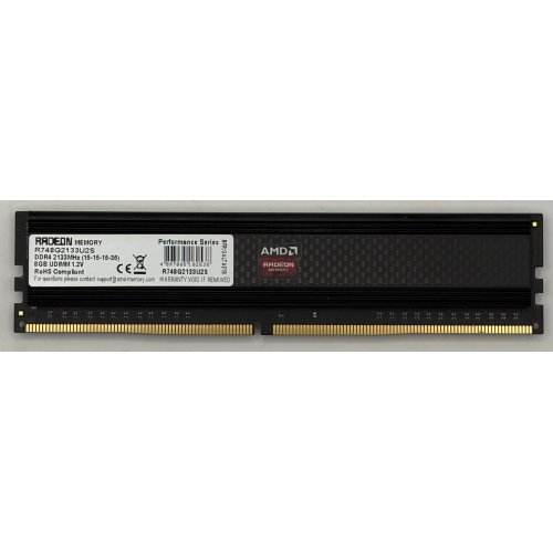 Озп AMD Radeon DDR4 8GB 2133MHz (R748G2133U2S) (Відновлено продавцем, 899107) купити в Україні | Telemart фото