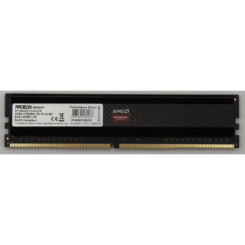 Озп AMD Radeon DDR4 8GB 2133MHz (R748G2133U2S) (Відновлено продавцем, 899108) купити в Україні | Telemart фото