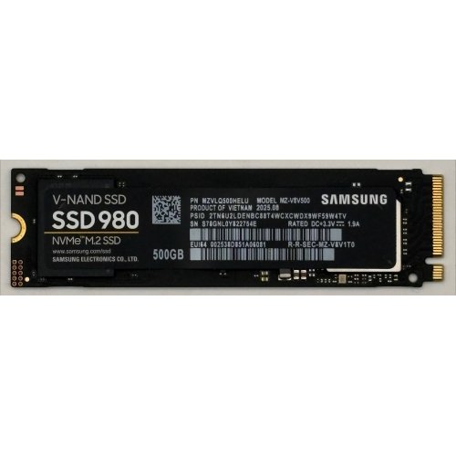 Ssd-диск Samsung 980 V-NAND MLC 500GB M.2 (2280 PCI-E) NVMe 1.4 (MZ-V8V500BW) (Відновлено продавцем, 899116) купити в Україні | Telemart фото