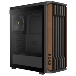 Корпус Gamdias AURA GC11 Tempered Glass без БЖ (4711514503753) Black/Wood (Відновлено продавцем, 899117)